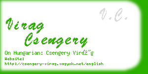 virag csengery business card